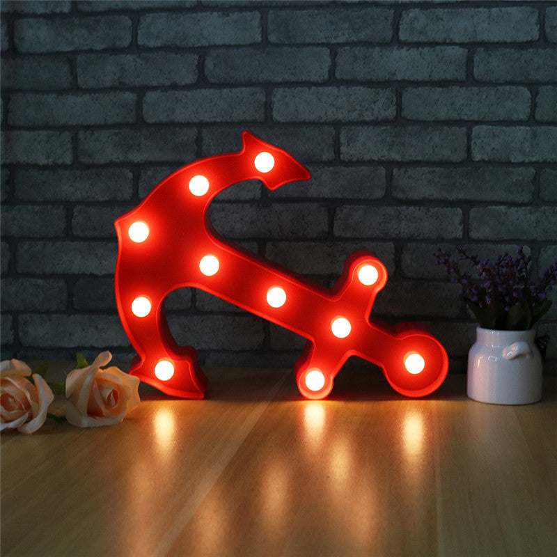 Vivolux | Skandinavische moderne Boot Anker ABS Batterie LED Wand Sconce Lampe