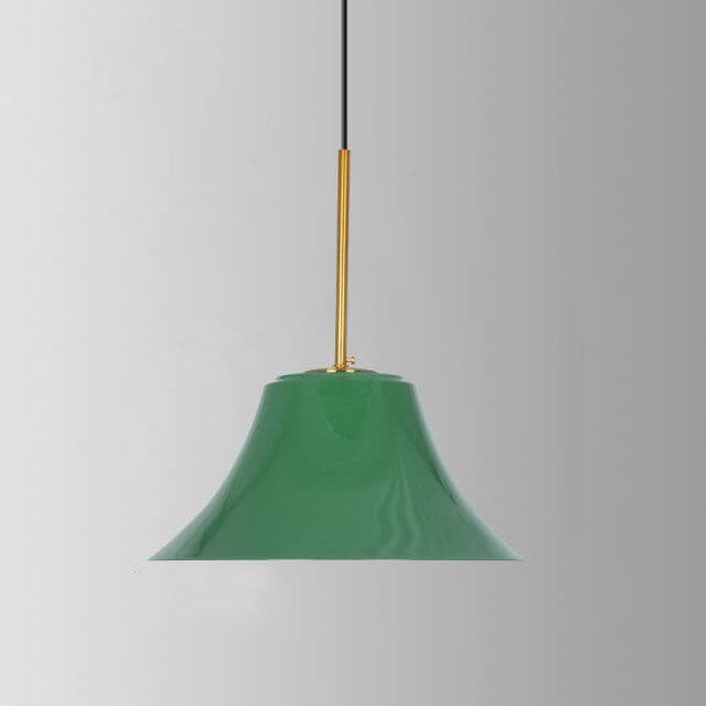Vivolux | RetroDome Industrielle Vintage Pendelleuchte | Grünes Eisen-Kuppeldesign | Einzellicht | Rustikale Deckenbeleuchtung