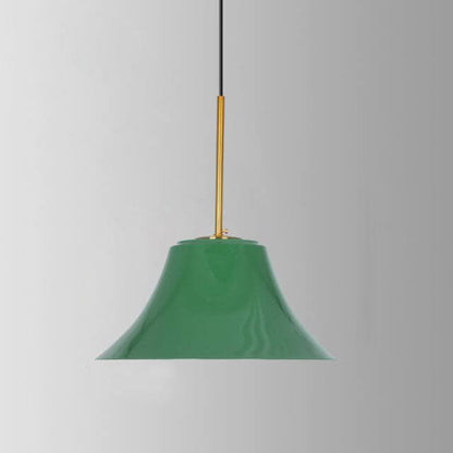 Vivolux | RetroDome Industrielle Vintage Pendelleuchte | Grünes Eisen-Kuppeldesign | Einzellicht | Rustikale Deckenbeleuchtung