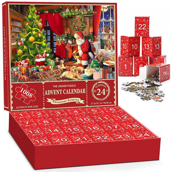 Vivolux | 1000PCS Weihnachten Puzzle Adventskalender - Weihnachtsgeschenk