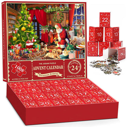 Vivolux | 1000PCS Weihnachten Puzzle Adventskalender - Weihnachtsgeschenk