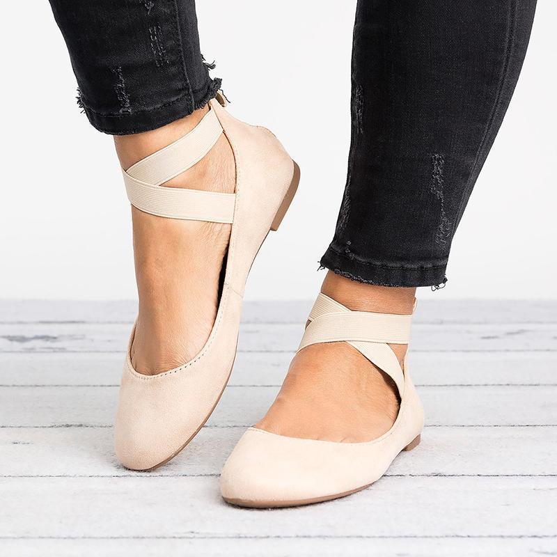 Vivolux | Frauen Pu Nubuck Flache Freizeit Ballerina Schuhe