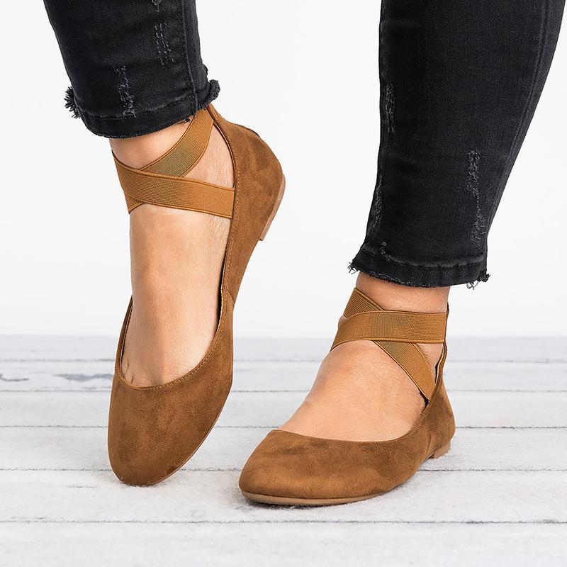 Vivolux | Frauen Pu Nubuck Flache Freizeit Ballerina Schuhe