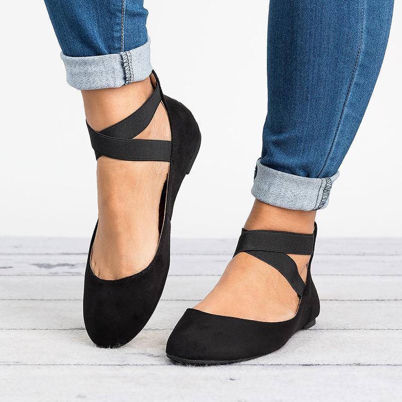 Vivolux | Frauen Pu Nubuck Flache Freizeit Ballerina Schuhe