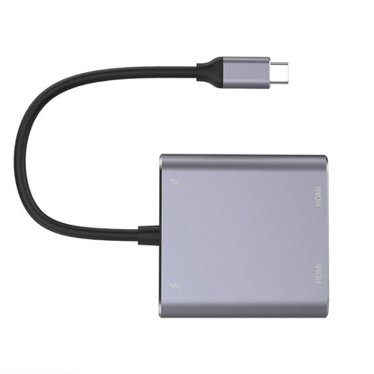 Vivolux | 4 in 1 Type-C zu Dual HDMI + USB + Type-C HUB Adapter
