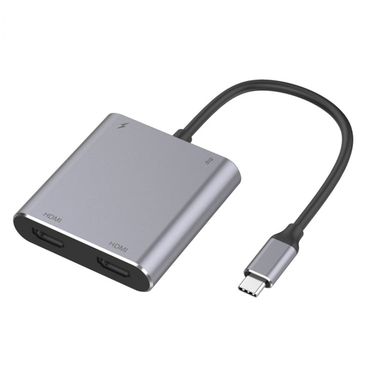 Vivolux | 4 in 1 Type-C zu Dual HDMI + USB + Type-C HUB Adapter