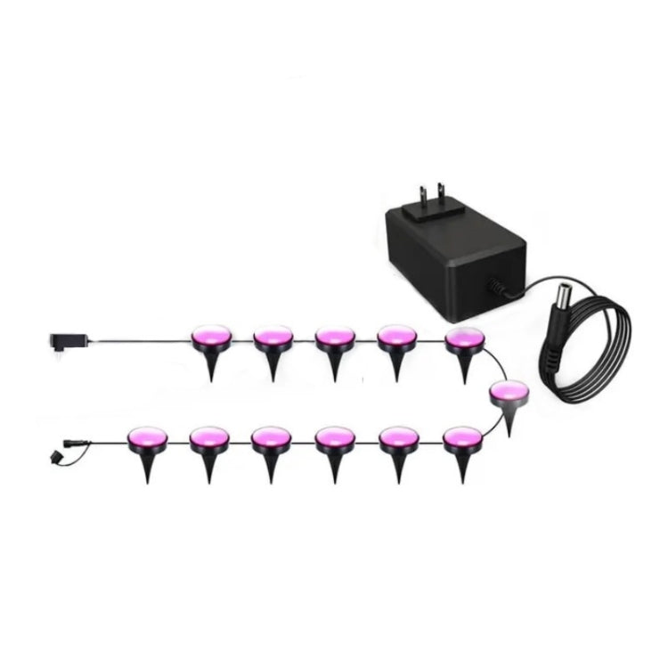 Vivolux | CP01 Outdoor WIFI Smart APP Steuerung Gartenlampe Musik-Synchronisation Außen Bodenlichter (US-Stecker)