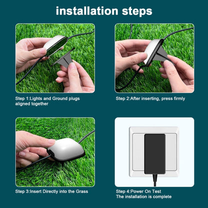 Vivolux | CP01 Outdoor WIFI Smart APP Steuerung Gartenlampe Musik-Synchronisation Außen Bodenlichter (US-Stecker)
