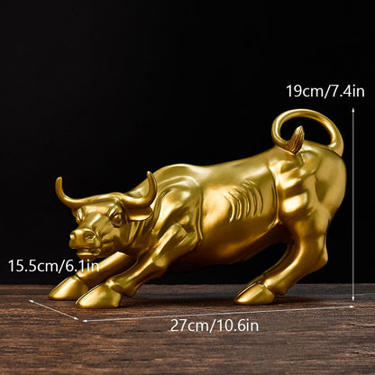 Vivolux | Graffiti-Malerei Harz Bull Figuren Home Wohnzimmer Schlafzimmer Büro Desktop Feng Shui Ornamente Sammlung Statuen