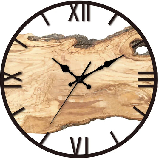 Vivolux | Geräuschlose Wanduhr aus Acryl und Holz