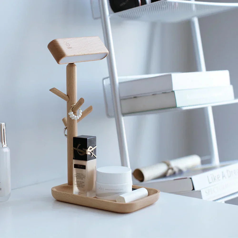 Vivolux | Elegante dimmbare Tischlampe mit Stauraum