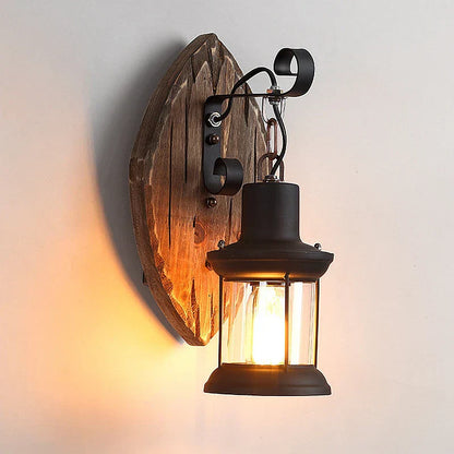 Vivolux | Retro Laternenlampe Industrielle Laternen-Wandleuchte