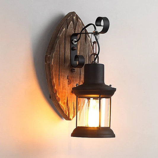 Vivolux | Retro Laternenlampe Industrielle Laternen-Wandleuchte