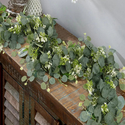 Vivolux | Girlande - EucaGreen - Künstlicher Eukalyptus - 2-teiliges Set