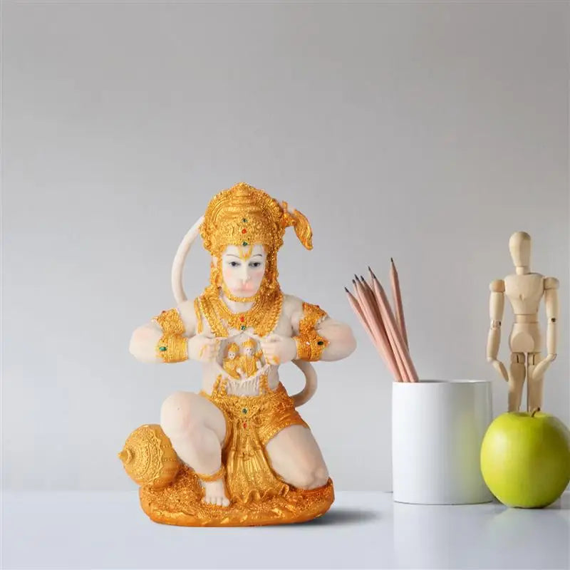 Vivolux | 1 Stück Hanuman Buddha Affengott Figurine Südostasiatischer Stil Heimskulptur Lord Hanuman Statue Buddha Figur Ornament