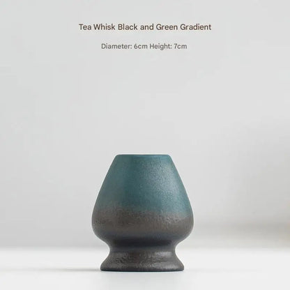 Handgefertigte Keramik Teeschale in Grün – Japanische Matcha-Schüssel für authentisches Teeerlebnis-1