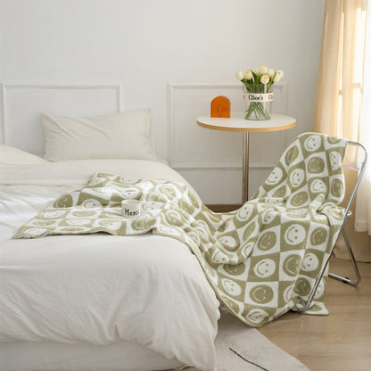 Vivolux | Smiley Kariert Decke