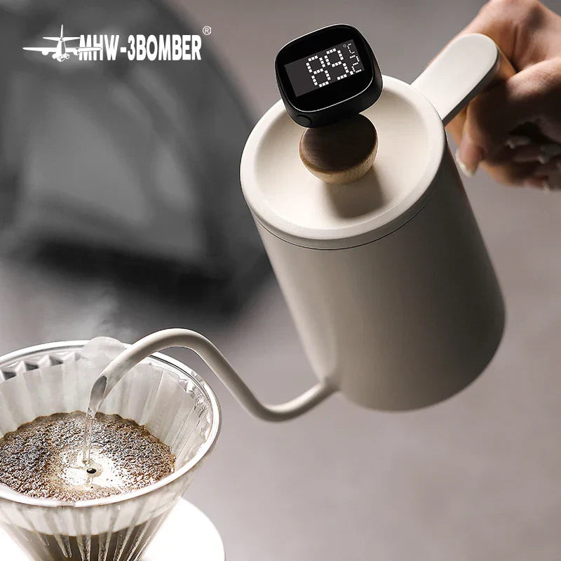 Vivolux | MHW-3BOMBER Digitales, sofort ablesbares Kaffeethermometer für Latte Art Pen, Milchaufschäumkrug, schickes Barista-Küchenzubehör für zu Hause