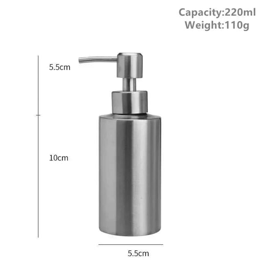 Vivolux | Eleganter Edelstahl Handpumpen Seifenspender 250ml/350ml/550ml