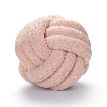 Vivolux | Gooi Kissen - Cozy - Handgeknoteter Ball - Lammfell