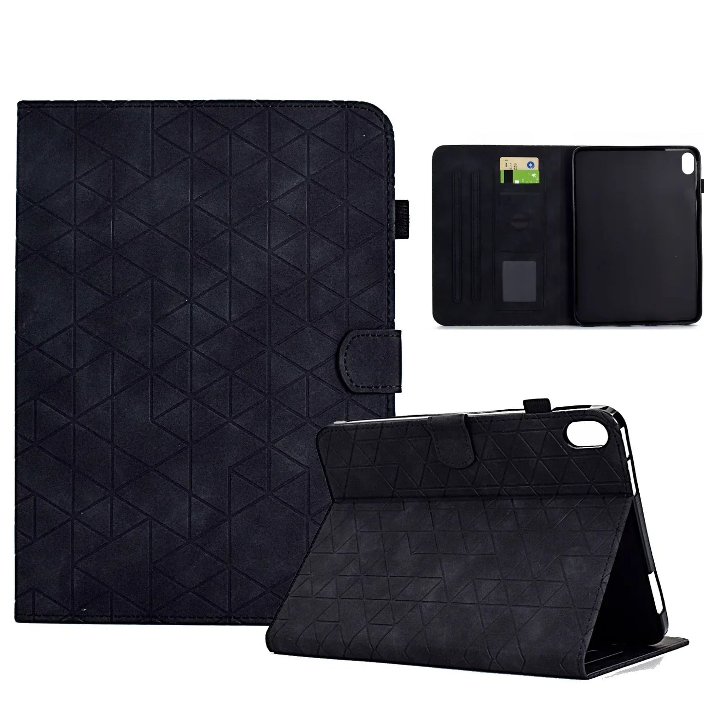 Flip Leder Wallet Case für iPad 10. Generation 2025 10,9, iPad Air 5/4, Pro 11, Mini 6 - Kartensteckplatz, Stoßfest, Sturzsicher Tablet Cover