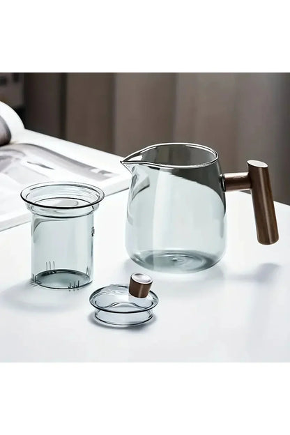Vivolux | Holzgriff Glas Teekanne