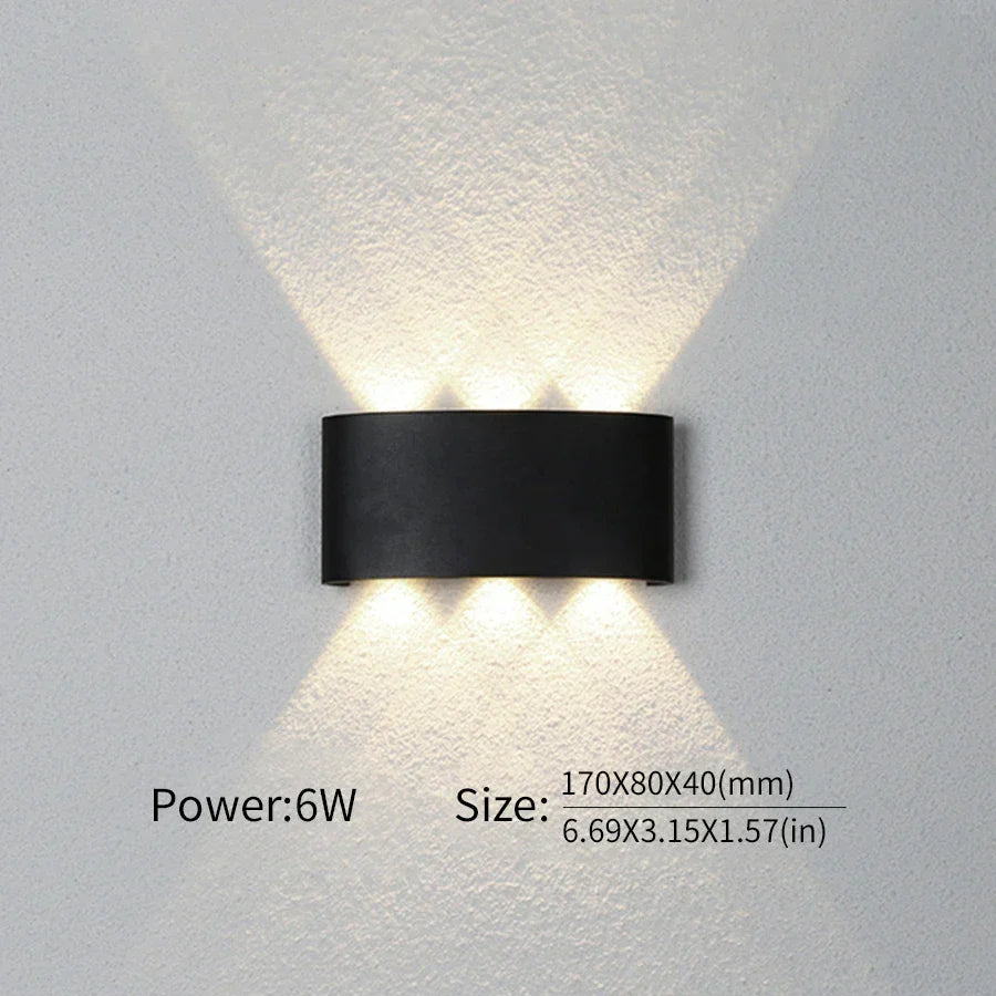 Moderne Beleuchtung, Innen- oder Außenbereich: Die vielseitige LED-Wandleuchte