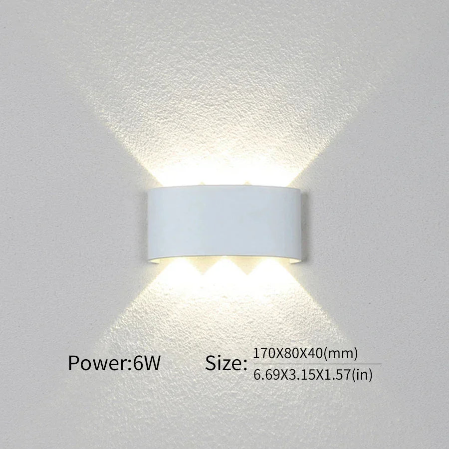 Moderne Beleuchtung, Innen- oder Außenbereich: Die vielseitige LED-Wandleuchte
