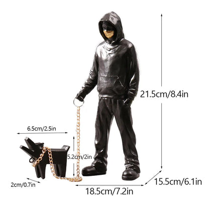 Vivolux | Artify Banksy Skulpturensammlung | Blume Werfer & Ballon Mädchen | Pop Art Figuren | Moderne Büro- & Heimdekoration