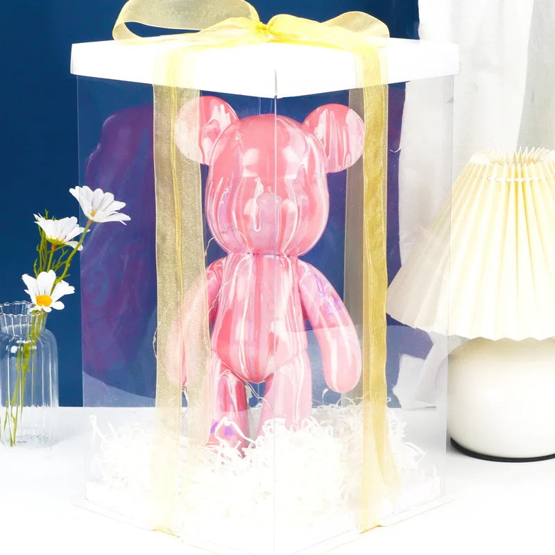 Vivolux | Graffiti Painted Fluid Violent Bear White Body Ornaments DIY Handmade Personalized Model Home Desktop Decoration Accessories New