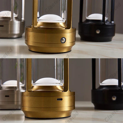Vivolux | Wiederaufladbare Drahtlose LuxusGlow Tischlampe - Elegante Drahtlose Lampe für Jede Stimmung