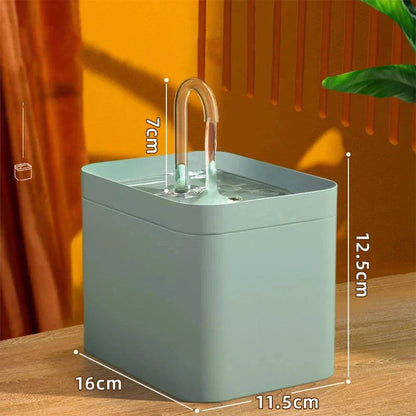 Vivolux | Ultra-leise Haustier-Wasserbrunnen mit intelligenter Filtration - 1,5 l Edelstahl
