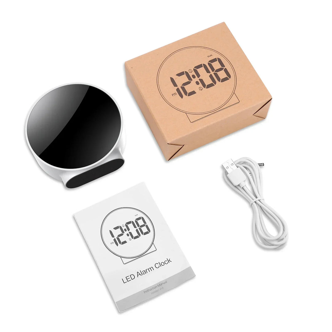 Vivolux | BrightTime – Digitales LED-Wecker mit USB-Ladung