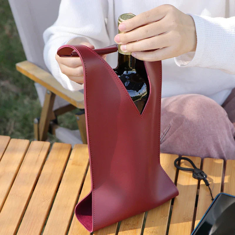 Vivolux | Weinliebhaber Leder Tote