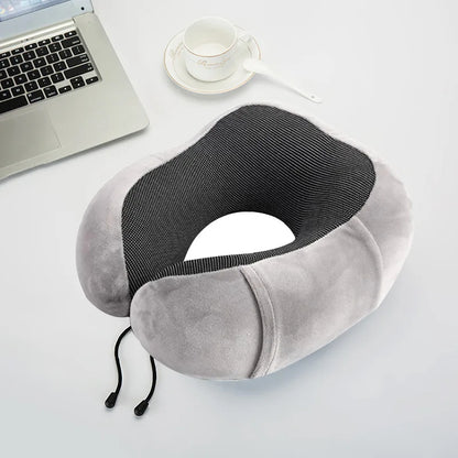 Vivolux | U-förmiges Nackenkissen aus Memory-Schaum für Reisen und Schlafen