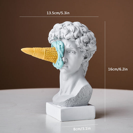Vivolux | David Figurine mit Eiscreme Heimdekoration Skulptur