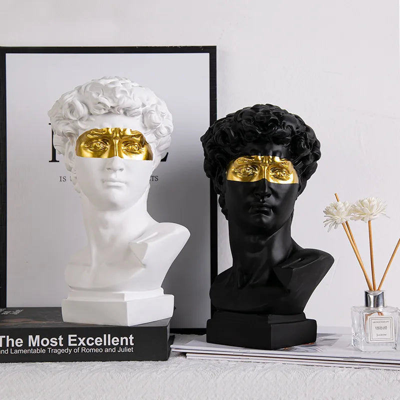 Vivolux | Europäische Wohnkultur David Kopf ResinStatuen Statuen Wohnkultur Moderne abstrakte Kunst Büste Skulptur Kunst Skizze Praxis