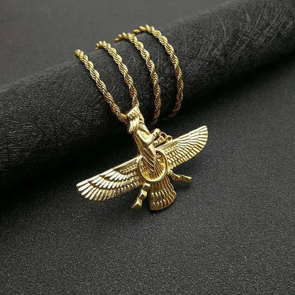 Vivolux | Zoroastrische Faravahar / Ahura Mazda Anhänger Halsketten