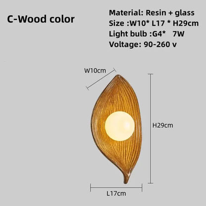 Vivolux | Wandlampe LED Blattgold Elegant