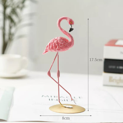 Vivolux | Nordic Flamingo Figurine Figure Statue Sculpture Living Room Office Wedding Party Ornaments Home Decor Decoration Accessories