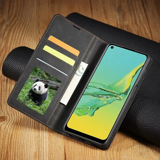 Vivolux | Samsung Hülle: Magnetische Leder Tasche für stilvollen Schutz