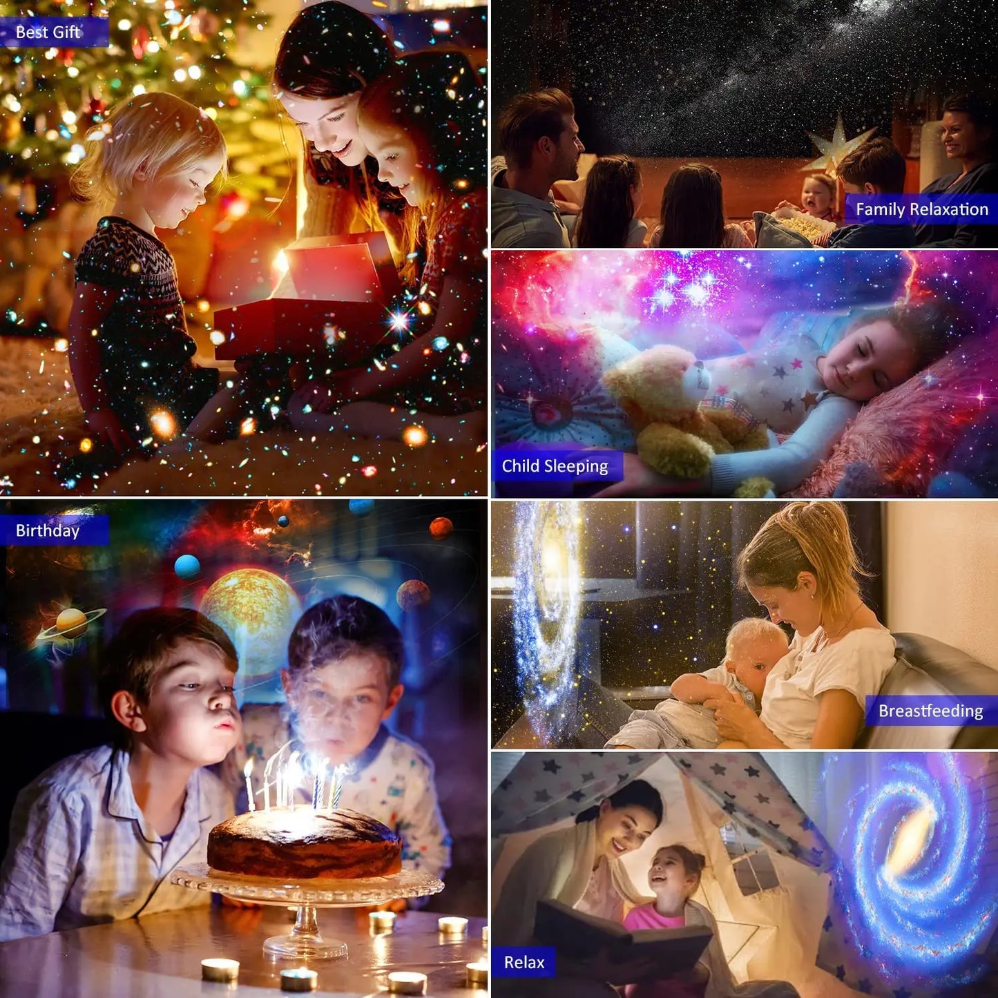 Vivolux | NEUE 13 In 1 Planetarium Galaxy Sternen Himmel Projektor Nachtlicht HD Stern Aurora Projektion Lampe Für Kinder Schlafzimmer Hause party Dekor