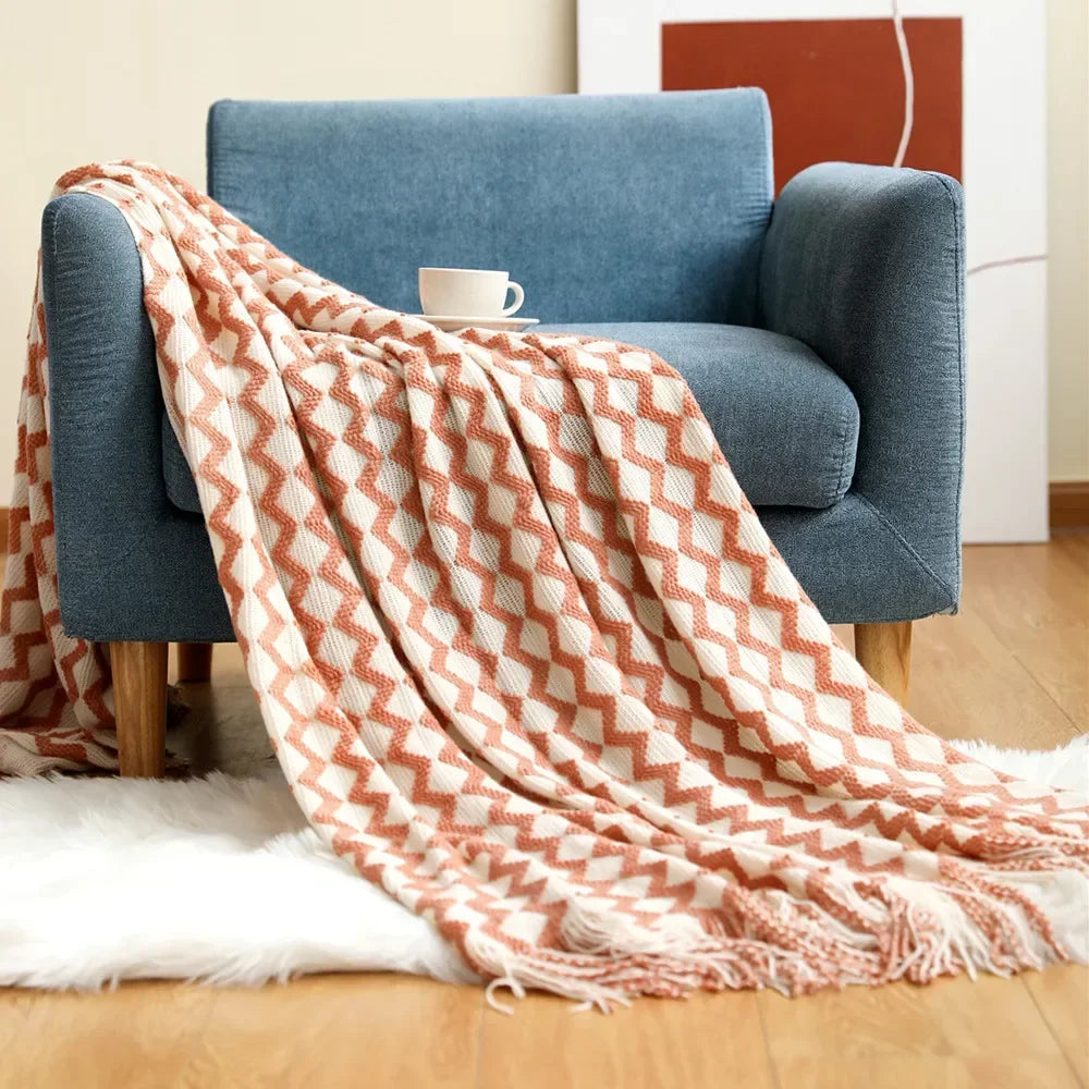 Vivolux | Nordic Style Dick Gestrickte Decke