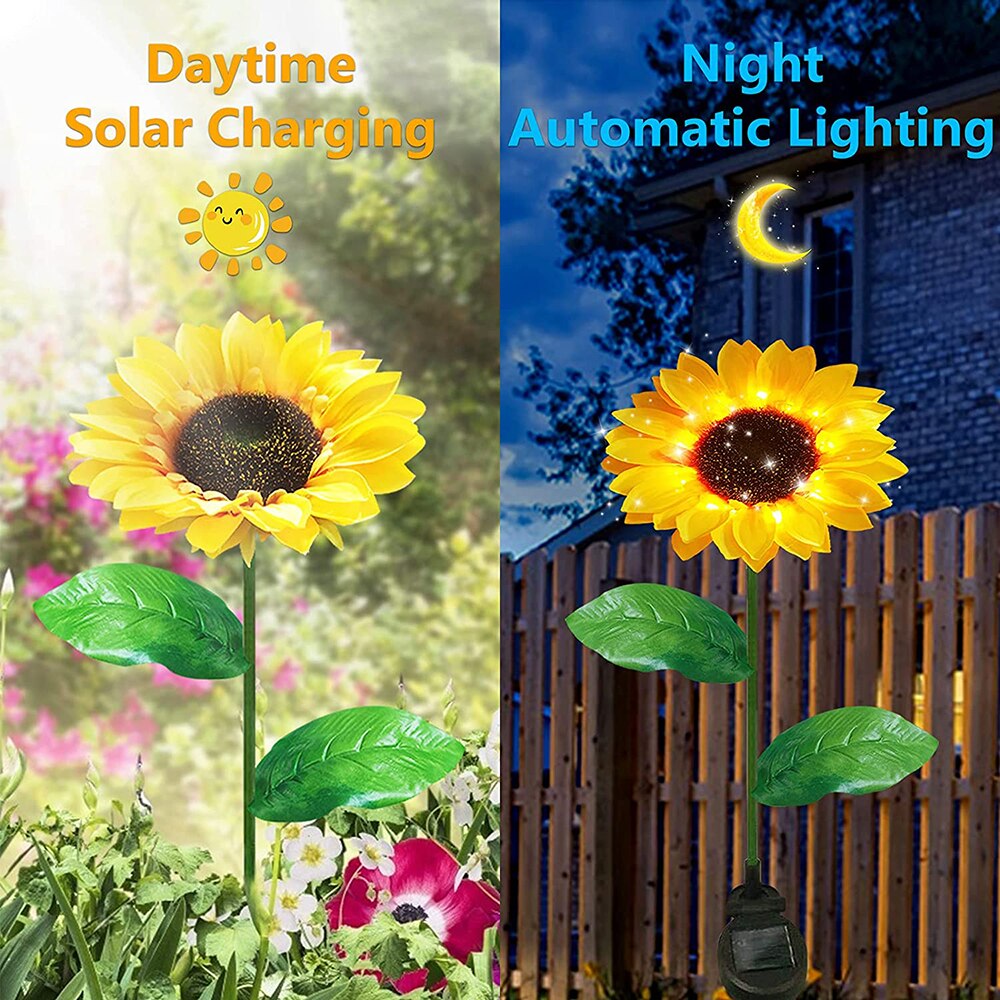 Vivolux | Solar-Sonnenblumen: Wasserdichte Gartenerfreude