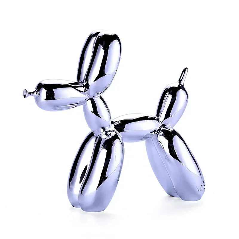 Vivolux | Nordic Ballon Hund Skulptur Harz Tier Ornament Kunst Skulpturen und Figuren Handwerk Hause Dekoration Zimmer Desktop Zubehör
