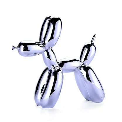 Vivolux | Nordic Ballon Hund Skulptur Harz Tier Ornament Kunst Skulpturen und Figuren Handwerk Hause Dekoration Zimmer Desktop Zubehör