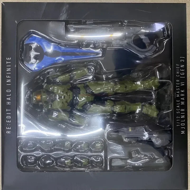 Vivolux | 18cm Halo Infinite Master Chief Mjolnir Mk Vi 1/12 Maßstab 17.5cm 6" Actionfigur Re:edit Gen.3 117 Ko's 1000 Modellpuppen Spielzeuge