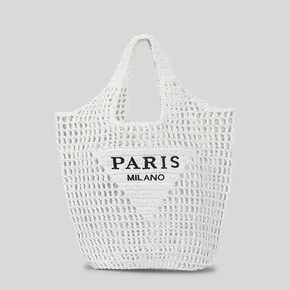 Vivolux | Netzstrohstrick-Strandtasche