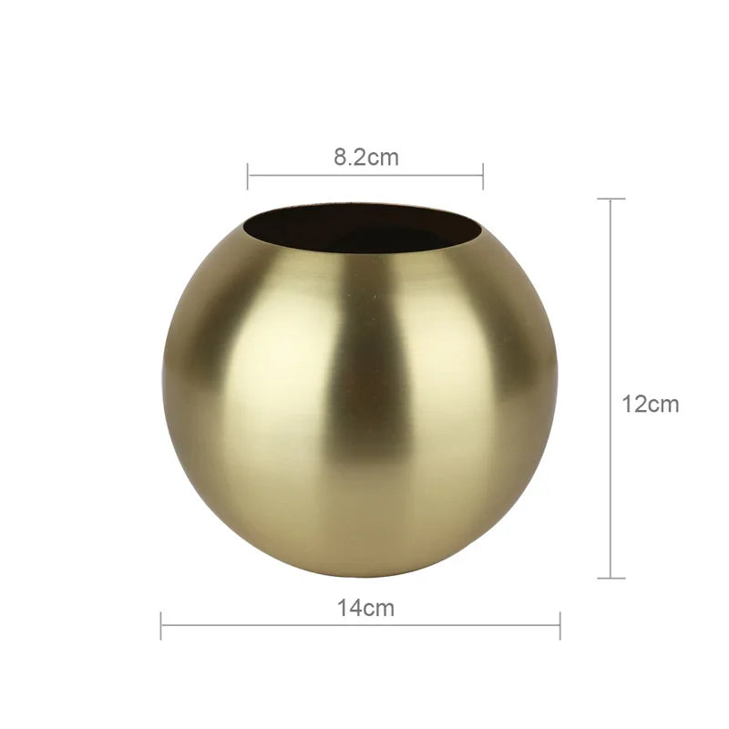 Vivolux | Edelstahlvase im nordischen Stil Desltop-Blumentopf BeFlower Töpfe Gold Schwarz Rose Gold Klassische Wohndekoration