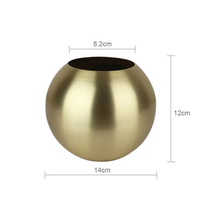 Vivolux | Edelstahlvase im nordischen Stil Desltop-Blumentopf BeFlower Töpfe Gold Schwarz Rose Gold Klassische Wohndekoration
